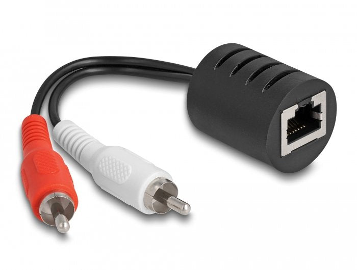 Delock 87857 Extensor Audio Stereo RJ45 Female a 2 X Rca Male CAT.5 Up To 50M Set 2 Pieces
