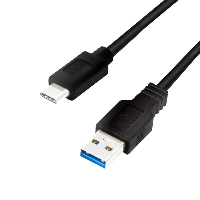 Logilink CU0166 - USB Cable 3.2 GEN1X1, USB-A Male a USB-C Male Black 0.15M