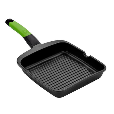 Bra Asador Grill Prior Rayas A121457 28X28CM Espesor 5MM Aluminium Fundido Teflon Non-stick Handle Ergonomico — image 1