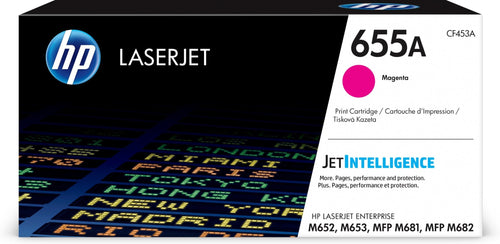 HP Genuine Toner 655A Magenta Laserjet (CF453A) Colour Laserjet Enterprise M652, M653, Laserjet Enterprise Flo — image 1
