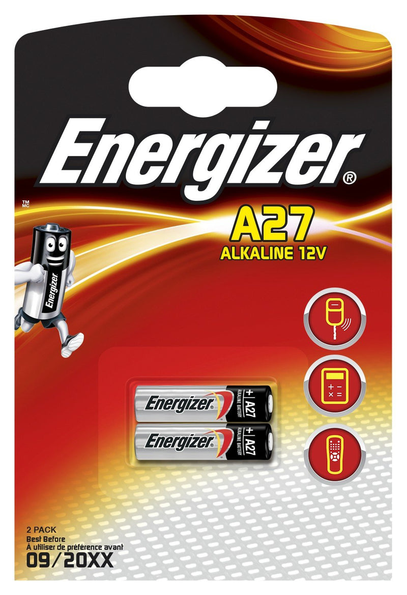 Energizer Battery Alcalina A27 12V BLISTER*2