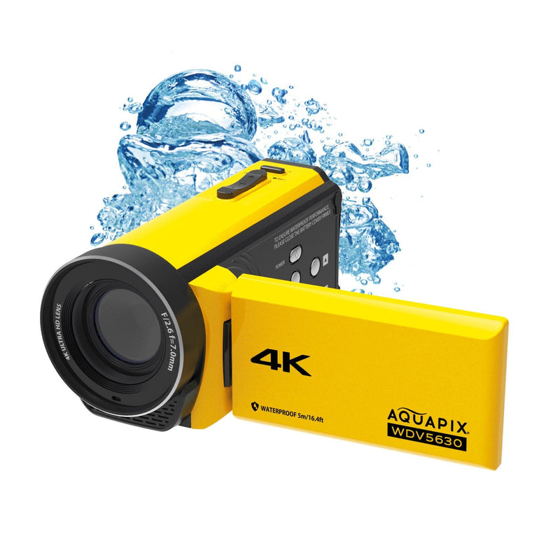 Aquapix WDV5630 Camcorder Manual 13 MP 4K Ultra HD Yellow