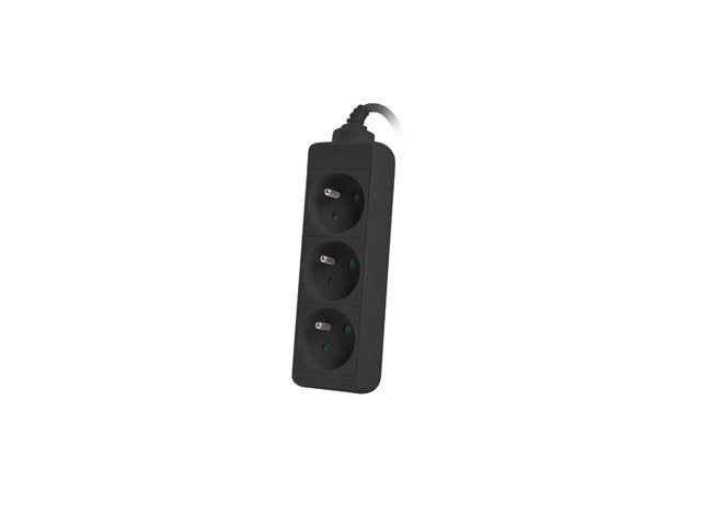 Lanberg PS0-03E-0150-BK Base Múltiple 1,5M 3 Salidas AC Indoor Black