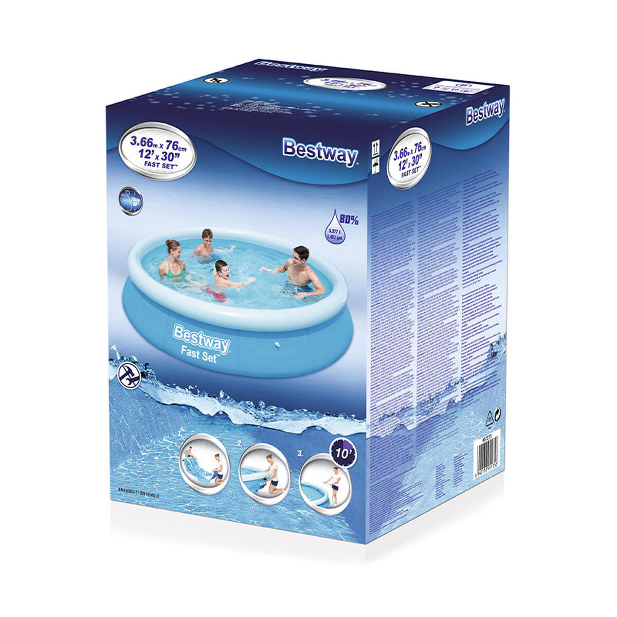 Bestway Inflatable Pool Bestway Blue 5377 L 366 X 76 Cm