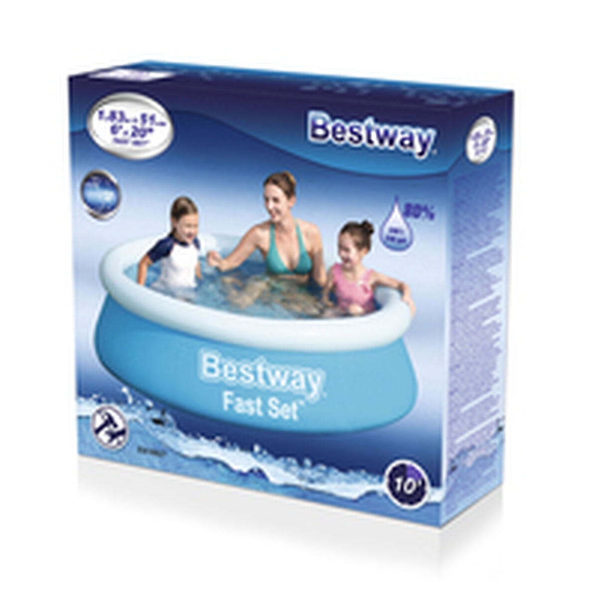 Bestway Inflatable Pool Bestway Blue 940 L 183 X 51 Cm