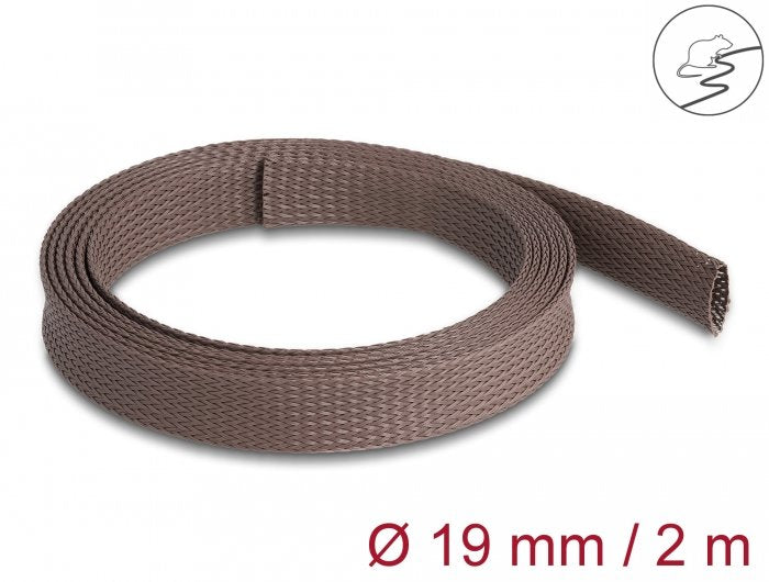 Delock Case Trenzada a Prueba Roedores Emirable 2 Mx 19MM Brown