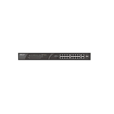 Reyee 16-PORT 100Mbps + 2 Gigabit RJ45/Sfp Combo Ports, 16 Of The Ports Support PoE/PoE+ Power Supp — image 1