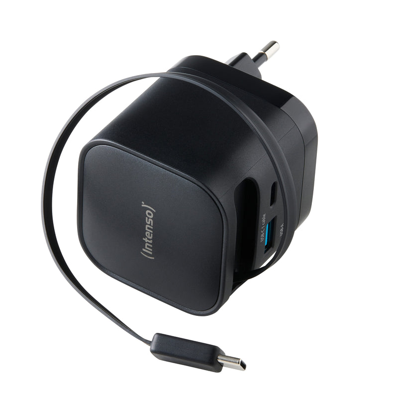 Intenso Compact Fam Charger 65W USB-C USB-A Black