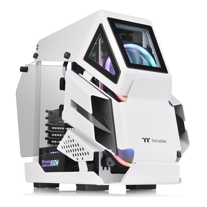 PC Case Deepcool Tower M-atx Ah T200 White 2XCRISTAL Tempered CA-1R4-00S6WN-00