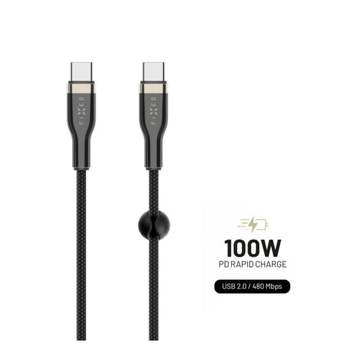 Cable Fixed USB-C/USB-C I Obsluga Pd, 2M, USB 2.0, 100W, Black — image 1