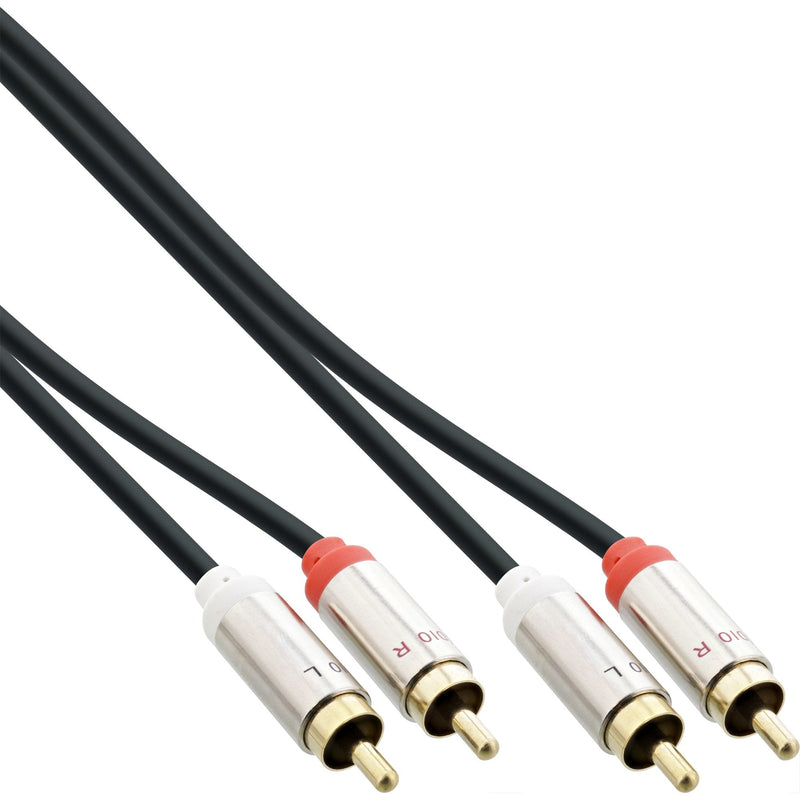Inline Cable Audio Slim 2X Rca M/M, Stereo 3M