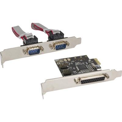 Inline Card Interfaz 1 Port Paralelo 25 Pines + 2 Ports PCIE Serie 9 Pines — image 1