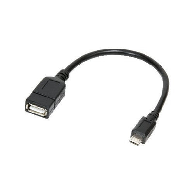 Logilink USB Cable 2.0 Otg Micro USB 0.20M Black AA0035 — image 1