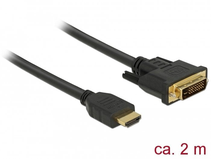 Delock HDMI Cable -a - DVI 24 + 1M/M 2,0M