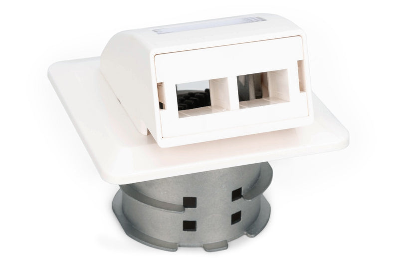 Digitus Box Of Conexiones Wall Empotrar Fibre Optic Ftth, 2 Ports White Adaptadores Sc And Lc DN-93201
