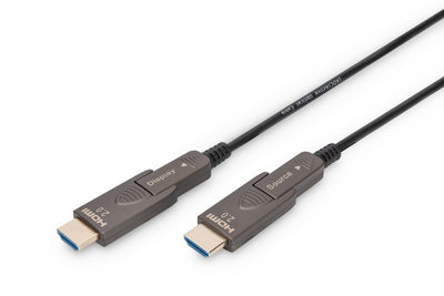 Digitus HDMI Aoc Hybrid Cable Fibre Optic 4K 30M Black — image 1