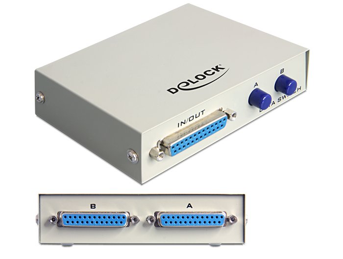 Delock 87618 Switch Paralelo D-sub 25 Pines And 2 Ports Manual