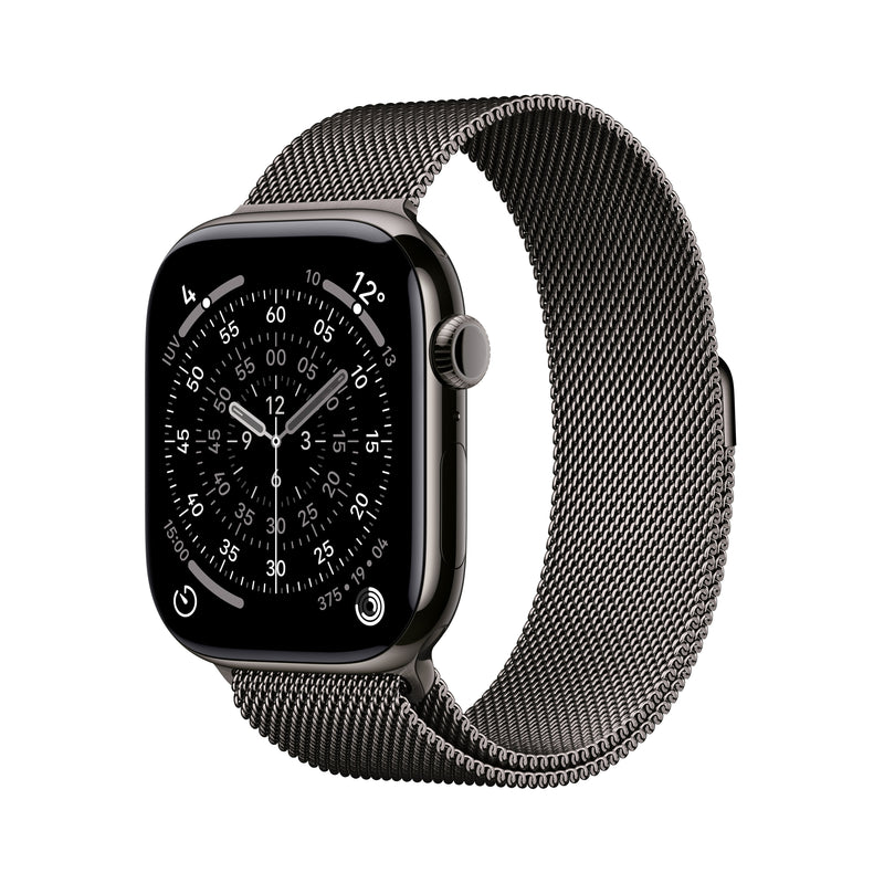 Apple Watch Series 11 GPS + Cellular 46MM Slate Titanium Case With Slate Milanese Loop S M