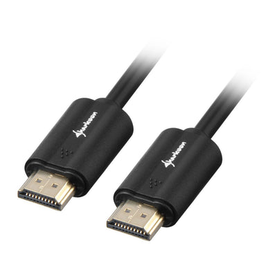 Sharkoon HDMI Cable 2.0 4K 3D Black 2 Metres 2160P — image 1