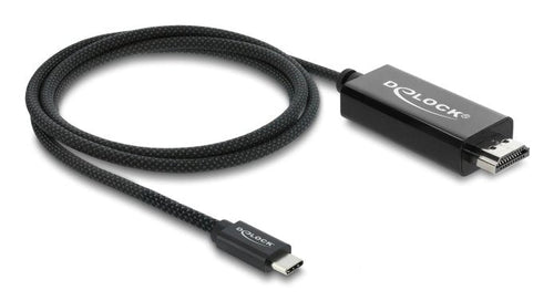 Delock Koaxiales USB Type-c ? a HDMI Cable (dp Alt Mode) 4K 60 HZ With Geflechtma — image 1
