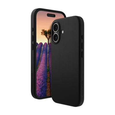 DBRAMANTE1928 Roskilde Housing Rear Phone Mobile Phone Compatibilidad With Magsafe Leather Grano Entero Black  — image 1
