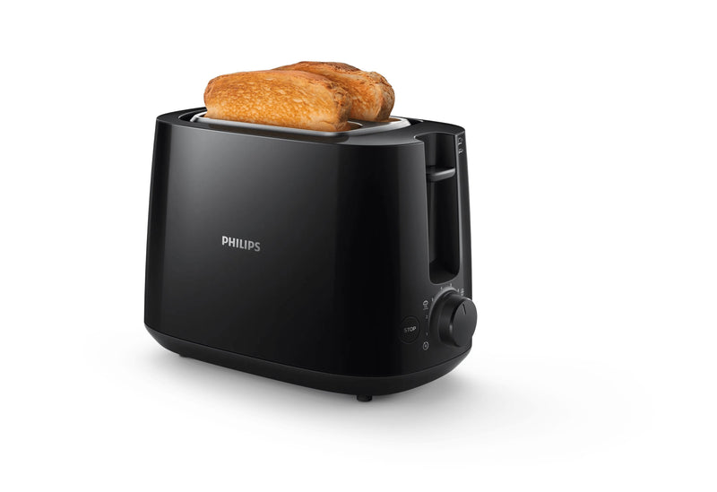 Philips Toaster Daily Collection HD2581/90, 2 Rebanada(s) Black 830W