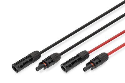 Digitus Alargador Cable Solar Ø 6MM² Pv 1.500 Voltios 2X 5 Metres - 1X Red 1X Black Plug/Socket MC4 DK-SCEC66- — image 1
