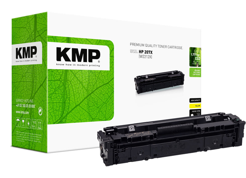 Kmp Toner HP 207X Yellow 2450 Copias Remanufactured