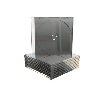 Mediarange BOX21 Case For Drives Ópticos Box Transparent Cd 1 Drives Black Transparent 100UDS — image 1