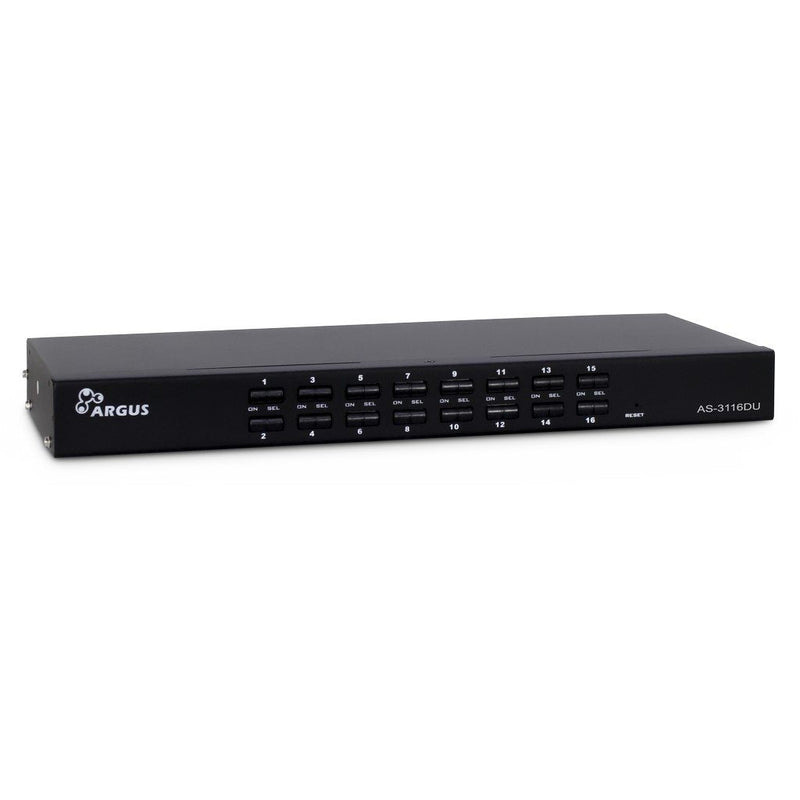 Inter-tech KVM AS-3116DU VGA Switch KVM Assembly Rack Black Switch KVM 1920 X 1080 Pixels Full Hd, Assembly Ra