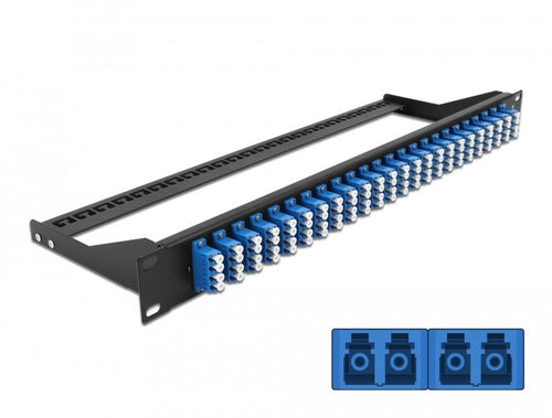 Delock 19? Lwl Patchpanel 24 Port Lc Quad Blue — image 1