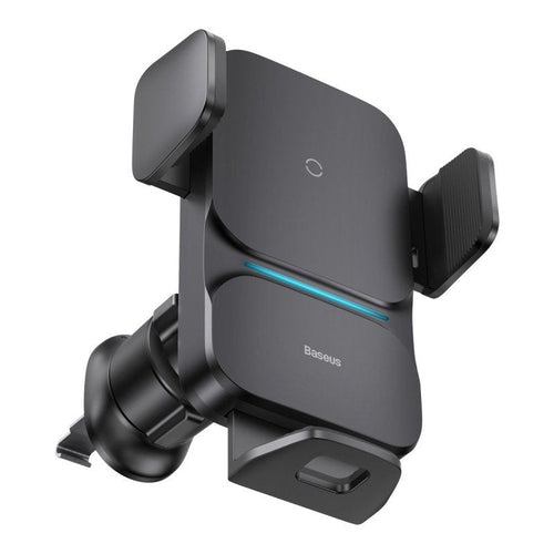 Baseus Car Mount Wireless Charger Wisdom Auto Alignment Air Outlet Base Qi 15W Black (CGZX000001) — image 1