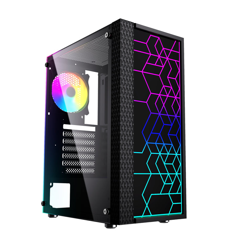 Gembird PC Case Fornax 2500 ATX - ARGB Backlight Black