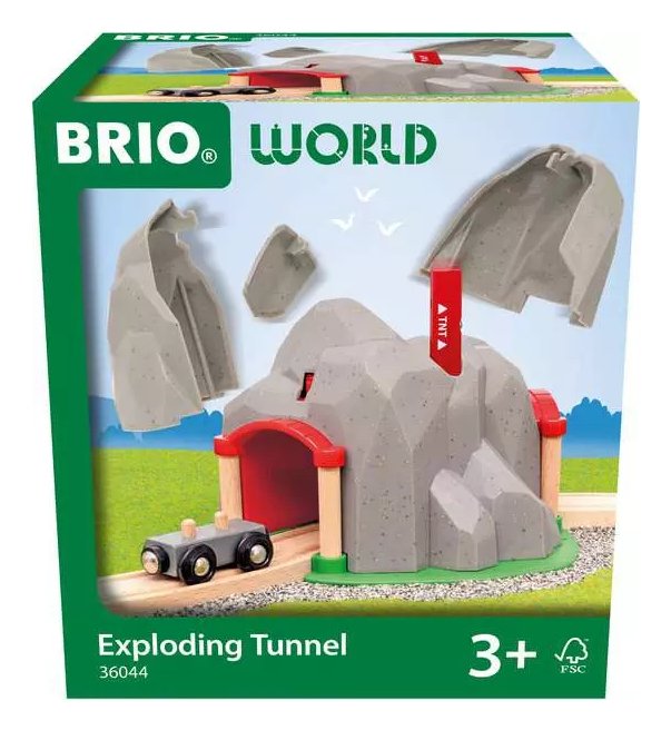 Brio World Túnel Mundo With Función Voladura, Tren 63604400