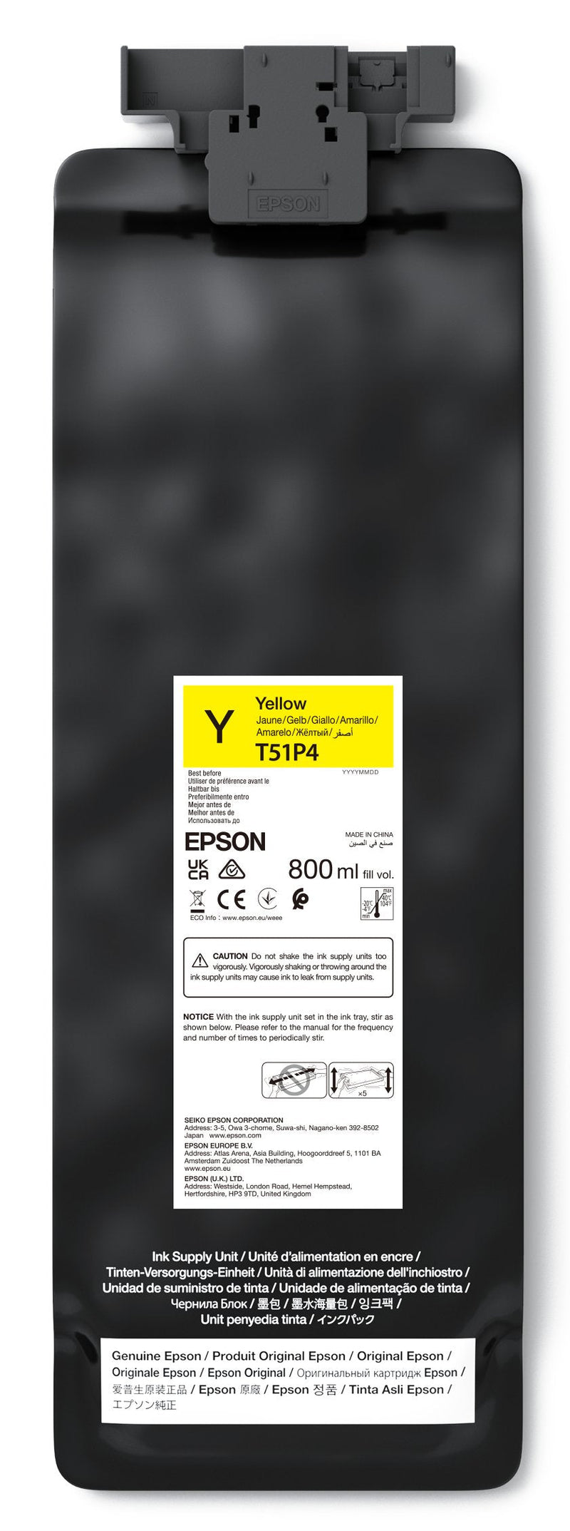 Epson Ink Ultrachrome GS3 Yellow T51P400 (800ML)