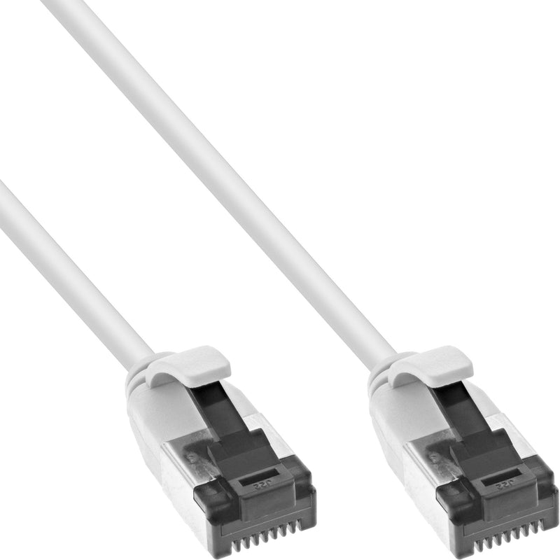 Inline® Network Cable Slim, U/FTP, CAT.8.1, Tpe Halogen-free, White 10M
