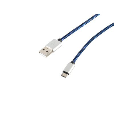 S-conn 14-50020 USB Cable 0,9M USB 2.0 USB a Micro-usb B Blue — image 1