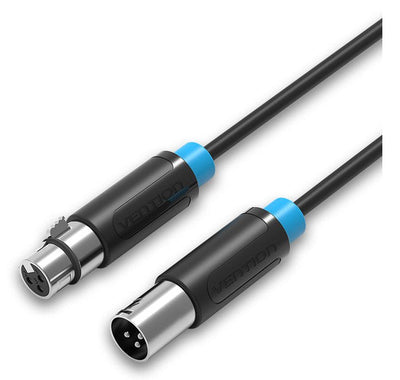 Vention Cable Stereo Bbfbj Xlr Male Xlr Female 1M Black — image 1