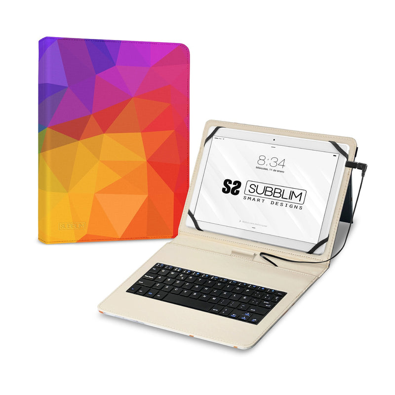 Subblim Case With Keyboard Keytab USB 11' Triángulos USB Tablets 11'
