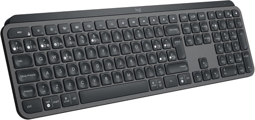 Logitech Keyboard Spanish Mx Keys S Wireless Bluetooth QWERTY Grafito — image 1