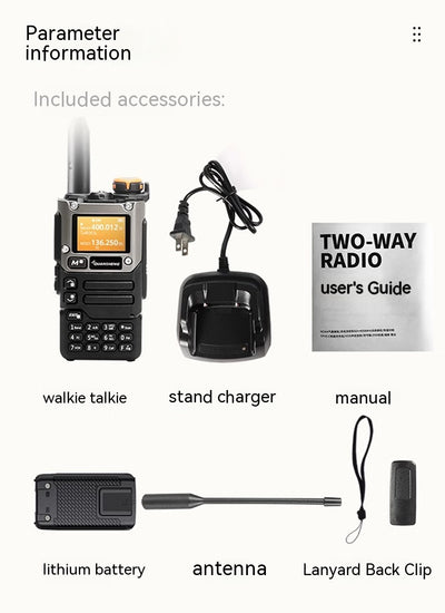Handheld Radio Equipment Single Key Pair Frequency Aviation Receiving Upgraded Version