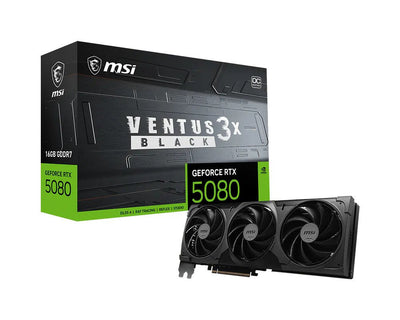 MSI Graphics Card GeForce Rtx 5080 16G Ventus 3X Oc Black — image 1