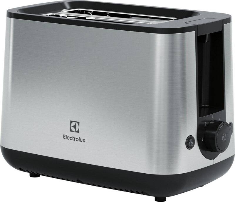 Electrolux E3T1-3ST Toaster 2 Rebanada(s) 800W Black Steel Inoxidable