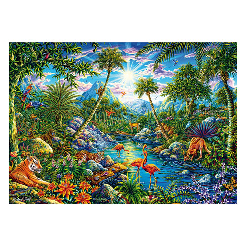 Schmidt Spiele Michael Fishel: Isla Paraíso, Rompecabezas 1000 Pieces 58611 — image 1