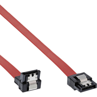 Inline Cable SATA Enlaces S-ata 150/300/600 Ángulo With Pestillos 90° 0,7M — image 1