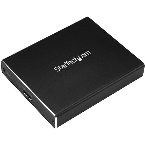 StarTech.com Box Of Dos Bahías M.2 Ngff USB 3.1 (10Gbps) RAID External Enclosure USB C And USB-C Aluminium Mat