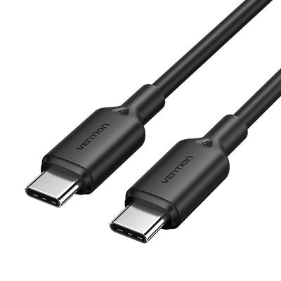 Vention USB Cable 2.0 Type-c 3A Trcbh USB Type-c Male USB Type-c Male Up To 60W 480Mbps 2M Black