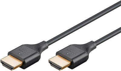 Goobay Cable HDMI Slim High Speed With Ethernet, 4K @ 60HZ Black 3 Metres 75295 — image 1