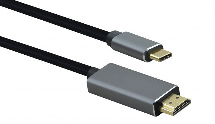 Helos USB Cable 3.1 Type-c /HDMI St., Premium, 1,8M, Black