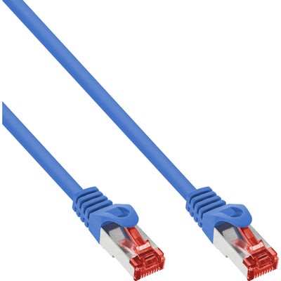 Inline Network Cable S/FTP Pimf CAT.6 250MHZ Cobre Libre Halógenos Blue 0.3M — image 1